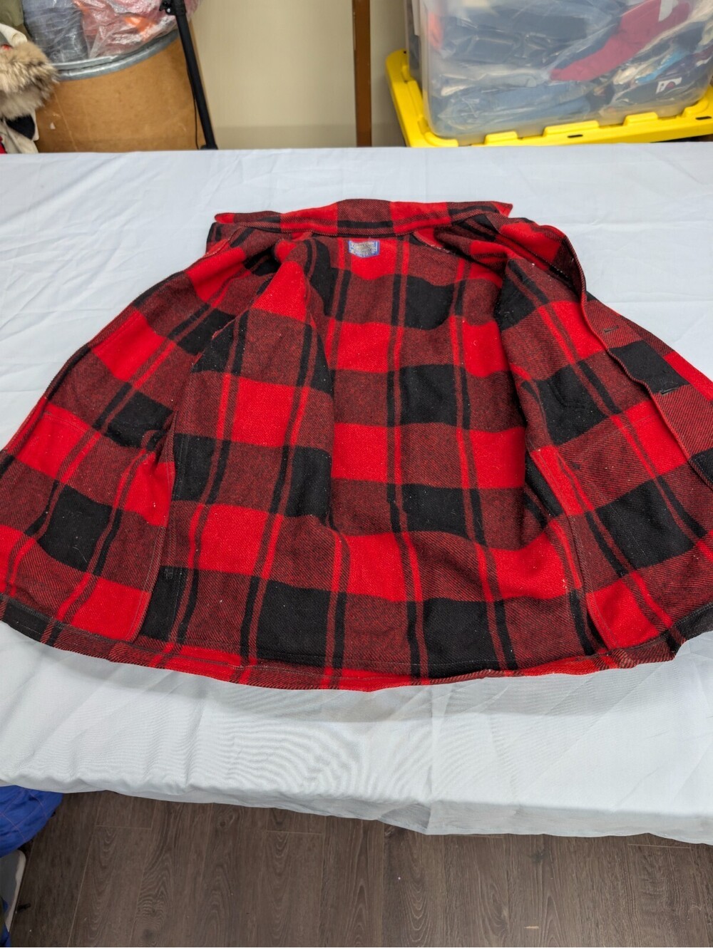 Vintage Pendleton Mackinaw Cruiser Plaid Jacket Size Large - Picture 4 of 9